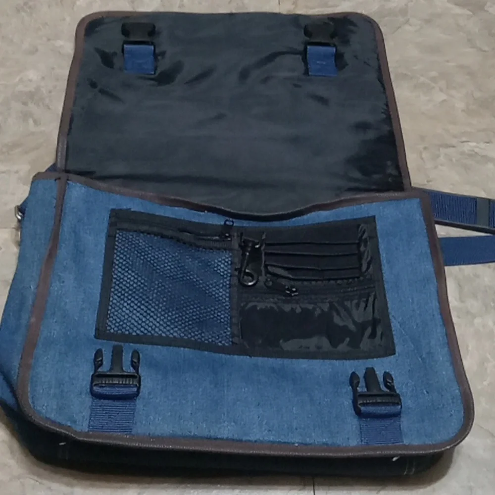 Genuine Article Denim Messenger Bag